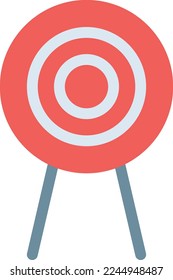 dartboard  Vector illustration on a transparent background. Premium quality symmbols. Line Color vector icons for concept and graphic design.