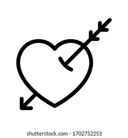 Dünnliniensymbol der Vektorillustration 