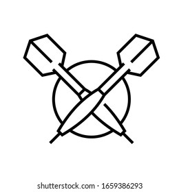 Icono de línea de herramientas de dibujo, signo de concepto, ilustración de vector de contorno, símbolo lineal.