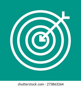 Darts, arrow, archery, dartboard icon vector image. Can also be used for sports, fitness, recreation. Suitable for web apps, mobile apps and print media.