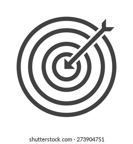 Darts, arrow, archery, dartboard icon vector image. Can also be used for sports, fitness, recreation. Suitable for web apps, mobile apps and print media.