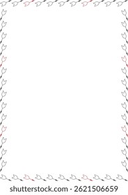 Darts arrow frame. Game competition on white background border with empty space for your text