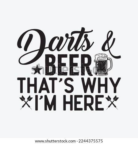 Darts Beer Funny Dart Player funny t-shirt design