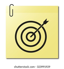 darts - black vector icon