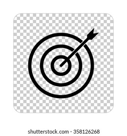 darts - black vector icon