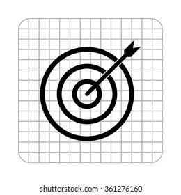 darts  - black vector icon