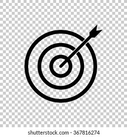 darts  - black vector icon