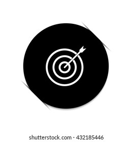darts -  black vector icon