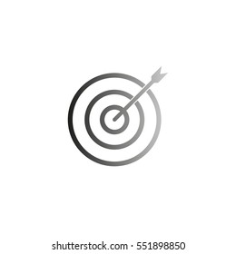 darts - black vector  icon