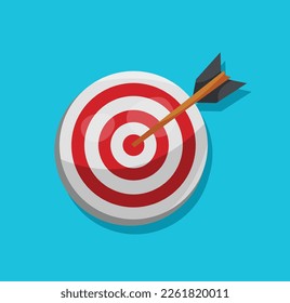 darts and darts board vector illustration