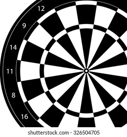 Darts. Dart board. Sport game. 