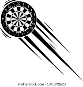 
Darts Dartboard Motion Moving Effect With Speed Line Trails