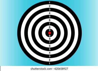 Darts. Dartboard. Vector illustration