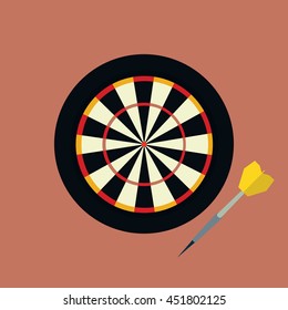 Darts Flat Icon Stock Vector (Royalty Free) 451802125