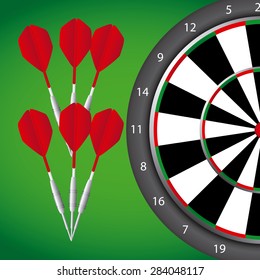 darts game design, vector illustration eps10 graphic 