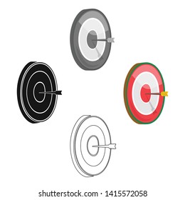 Darts icon in cartoon,black style isolated on white background. Pub symbol stock vector illustration.