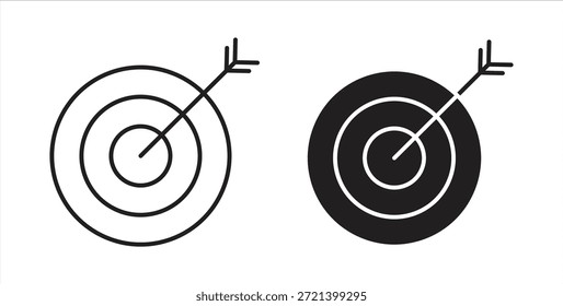 Darts Icon Concept Set. Einfache Symbolsammlung