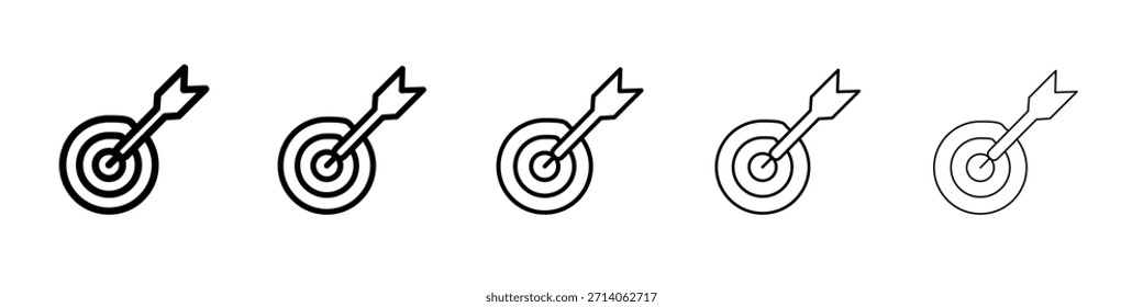 Darts Symbol Design, Logo, App, UI. Vektorgrafik, EPS