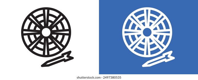 darts icon logo sign set vector outline
