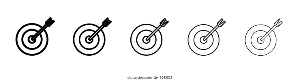 ícone de dardos contorno simples ilustração isolada