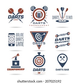 Darts icon set - 3