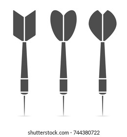 Darts Icon Set. Vector Illustration.