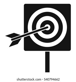 Darts icon. Simple illustration of darts vector icon for web