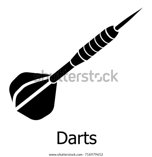 Darts Icon Simple Illustration Darts Vector Stock Vector Royalty Free