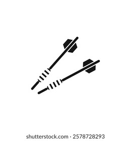 Darts icon Thin line art collection