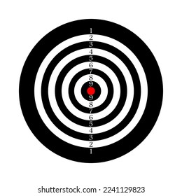 Darts icon vector. Dart illustration sign. Accuracy symbol. Sharpshooting logo.