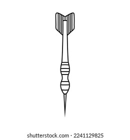 Vector de icono de dardos. Signo de ilustración Dart. Símbolo de precisión. Logo de Sharpshot.