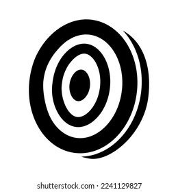 Darts icon vector. Dart illustration sign. Accuracy symbol. Sharpshooting logo.