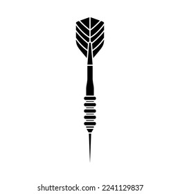 Darts Symbol, Vektorgrafik. Kunstillustrationszeichen. Genaues Symbol. Logo für Scharpschießen.