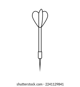 Darts icon vector. Dart illustration sign. Accuracy symbol. Sharpshooting logo.