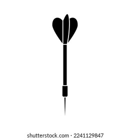 Darts icon vector. Dart illustration sign. Accuracy symbol. Sharpshooting logo.