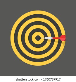 Darts icon. Vector illustration in flat design