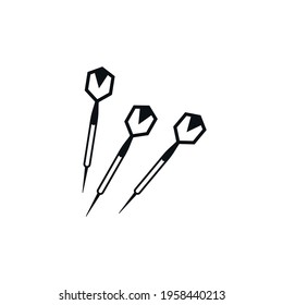 the darts icon. vector simple illustration.