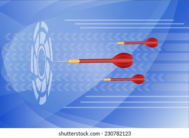 darts icons isolated vector illustration