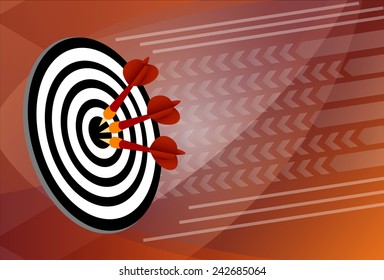 darts icons isolated vector illustration