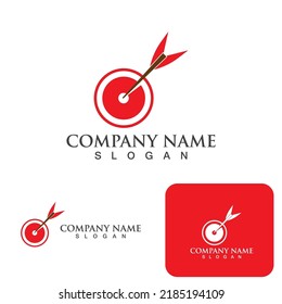 darts logo and symbol vector template