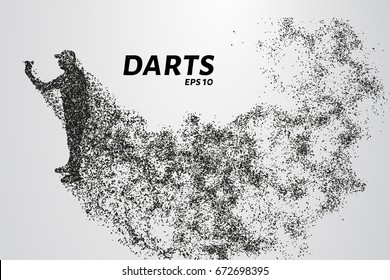 Darts of particles. Darts breaks down into smaller molecules