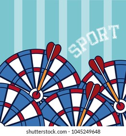 Darts sport concept