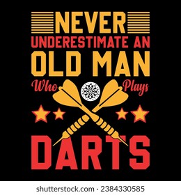 Darts T Shirts Design, Darts Lover, Darts game, sports.