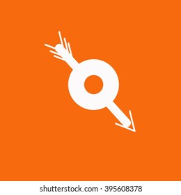 Darts target aim icon