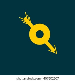 Darts target aim icon