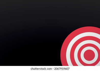 Darts. The target business marketing goal. Target focus symbol sign. Place for your text. Copy space. Vector illustration.