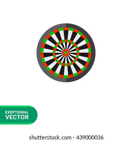 Darts target flat icon