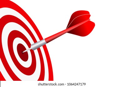 Darts target. Success Business Concept. Creative idea 3d illustration isolated on white background