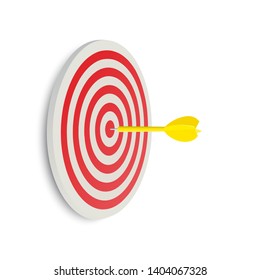 Darts target. Success Business Concept. Creative idea 3d illustration isolated on white background 