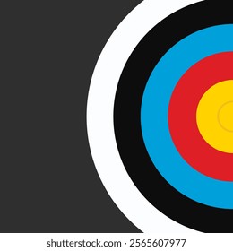 Darts target. Success Business Concept. Future technology. Business target isometric concept vector illustration. Symbolic goals achievement, success, victory. Vector Target Background.